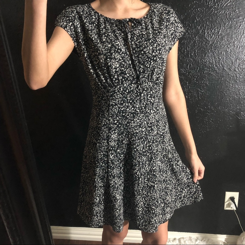 Bailey/44 black and white floral dress size 0